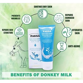 LYSMOSKI Paksa Crème au lait dâne | Soin hydratant bio du visage | Hydratant au lait dânesse de qualité supérieure | Propri