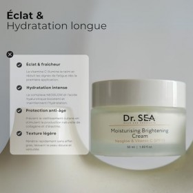 DR. SEA - Crème Hydratante Éclat à la Vitamine C & NEOGLOW - Peaux Sèches & Fatiguées - Hydratation Intense, Anti-Âge & Unifi