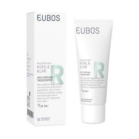EUBOS | FRAIS & NET | Crème de Jour Anti-Rougeurs SPF 50+ – Soin Vegan Rosacée & Couperose | aux Pigments Verts & Phyto-Compl