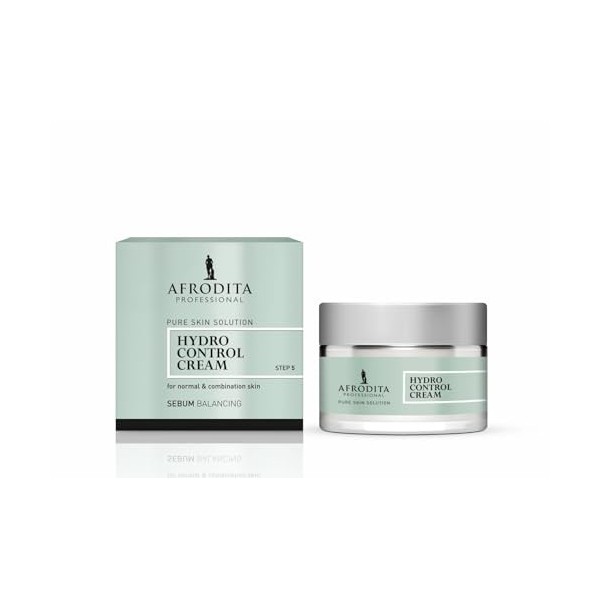 Afrodita Professional Hydro Control Crème de jour 50 ml légère hydratante pour peaux normales et mixtes Oil Control avec glyc