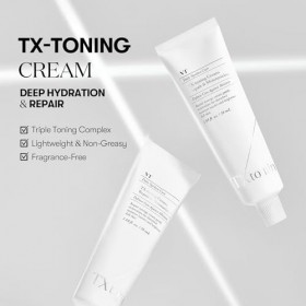 VT COSMETICS Crème Visage TX, Hydratant avec Acide Tranexamique, Niacinamide, Glutathion, Réparation de la Barrière Cutanée, 