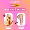 Duo Peau Éclatante– L’Oréal Paris – Sérum Age Perfect Le Duo + Fluide Enlumineur Lumi Glotion Teinte 903 - Rides Lissées & Te