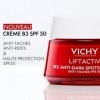Vichy, Liftactiv, Crème de Jour Anti-Taches B3, SPF50, Protège & Unifie, Enrichie en Niacinamide, Pour Tous Types de Peau, 50