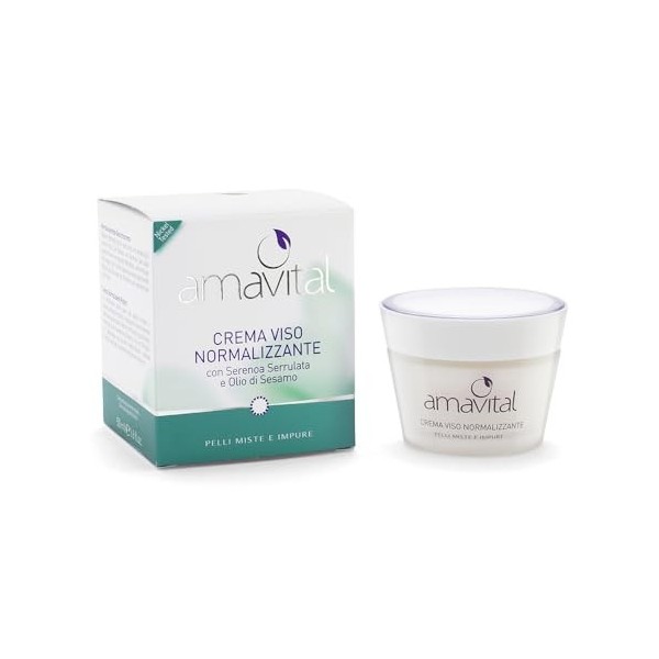 Crème visage normalisante AMAVITAL pour peaux mixtes et impures