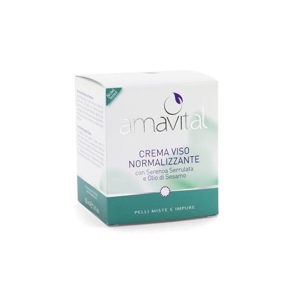 Crème visage normalisante AMAVITAL pour peaux mixtes et impures