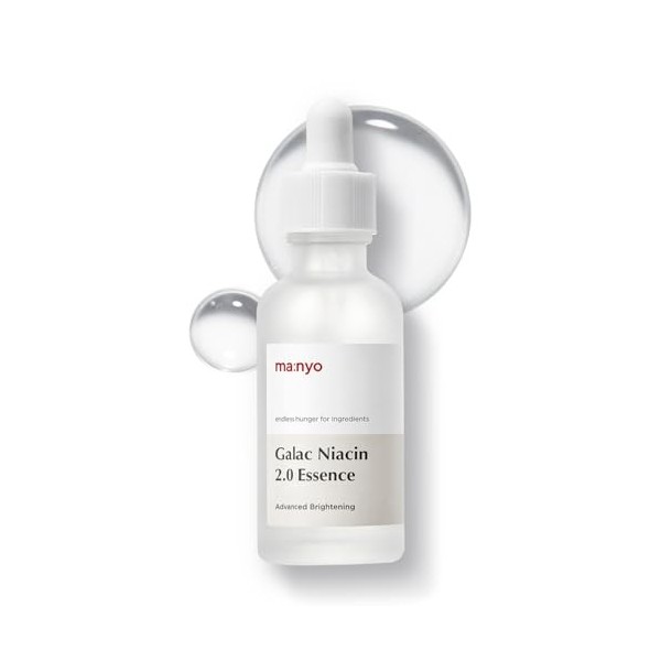 ma:nyo Galac Niacin 2.0 Essence Sérum Coréen pour le Visage Ultra Hydratant Tonifiant Niancinamide pour Homme et Femme Soin C