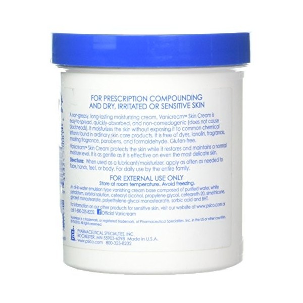 Vanicream Crème hydratante pour peaux sensibles 473 ml