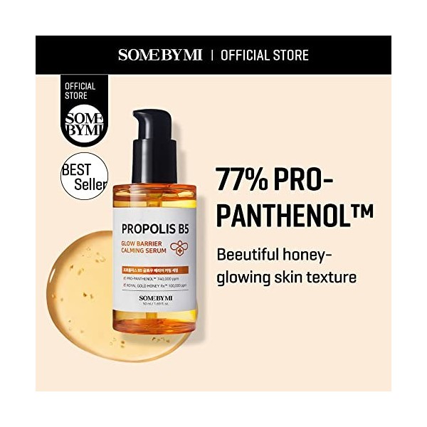 [SOMEBYMI] Sérum calmant à la propolis B5 50 ml – Brightening, anti-rides, acné calmant, barrière de renforcement de la peau,...