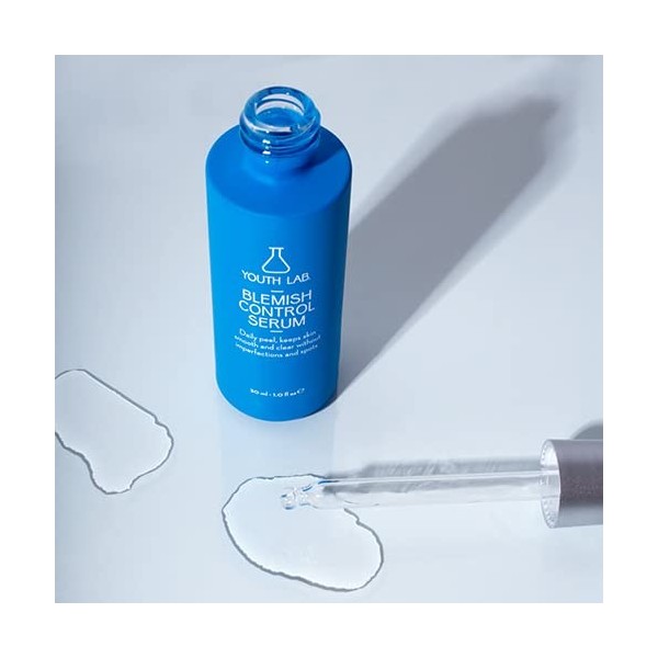 YOUTH LAB. - Sérum de Contrôle des Imperfections | Exfoliant Quotidien | Non Comédogène | Sans Paraben, Gluten et Silicone | 