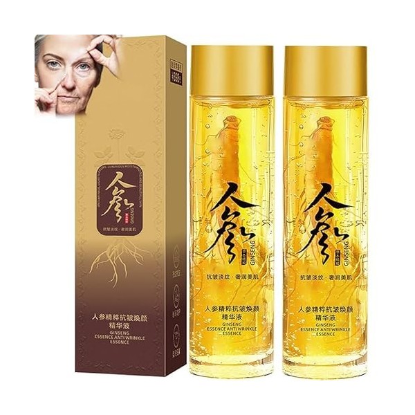 Ginseng Essence Water Anti Wrinkle Essence, Ginseng Gold Polypeptide Anti-wrinkle Light Line Essence, Ginseng Extract Liquid ...