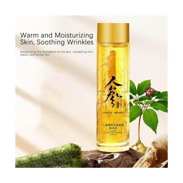 Ginseng Essence Water Anti Wrinkle Essence, Ginseng Gold Polypeptide Anti-wrinkle Light Line Essence, Ginseng Extract Liquid ...
