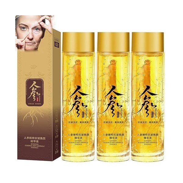 Ginseng Essence Water Anti Wrinkle Essence, Ginseng Gold Polypeptide Anti-wrinkle Light Line Essence, Ginseng Extract Liquid ...