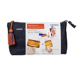KORRES Black Pine Primus Youth Activator Expert Duo Kit anti-âge comprenant crème de jour 40 ml et booster de 15 ml pour plus