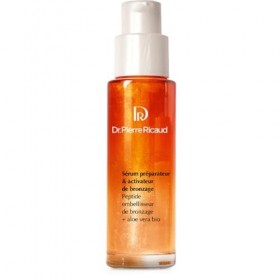 Dr Pierre Ricaud Sérum Préparateur et Activateur de Bronzage - Sérum pour le Visage aux Peptides et Aloe Vera Bio - Soin pour
