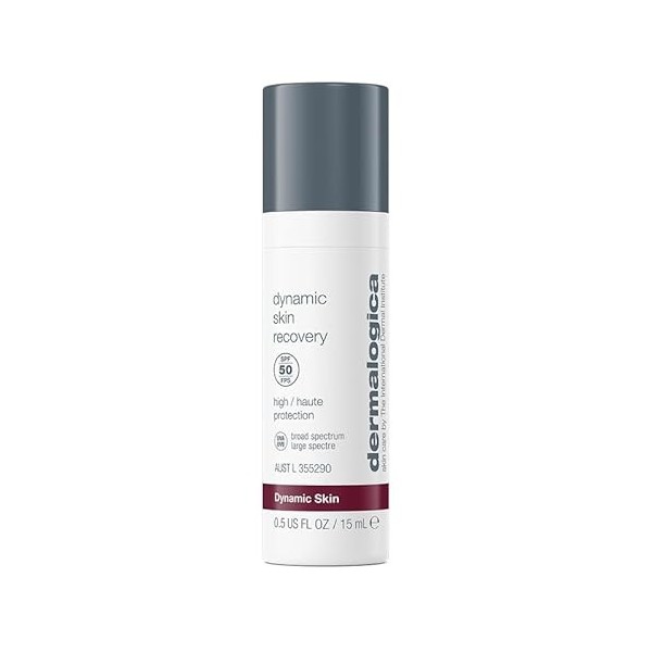 Dermalogica Dynamic Skin Recovery SPF50 format voyage 15ml - Hydratant anti-âge SPF50 aux peptides et antioxydants. Apporte f...
