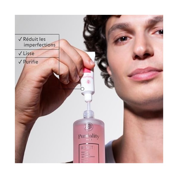 Puréality, Essence Pré-Sérum Reset + Booster PURETÉ, Réduit Les Imperfections, Lisse Le Grain De Peau, Testé Dermatologiqueme...