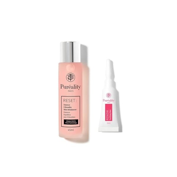 Puréality, Essence Pré-Sérum Reset + Booster PURETÉ, Réduit Les Imperfections, Lisse Le Grain De Peau, Testé Dermatologiqueme...