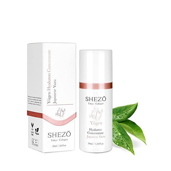 SHEZO Concentré hyaluronique hautement dosé 30 ml Sérum anti-âge – Yuzu super fruit japonais – Sérum hyaluronique – Vitamine 