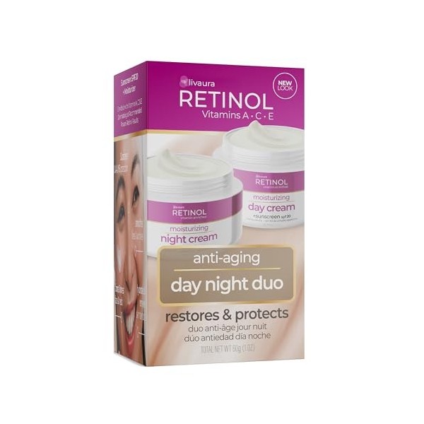 Crème de jour au rétinol à large spectre SPF 20 + Crème de nuit Retinol