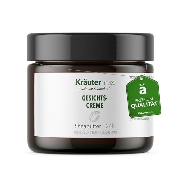 Crème pour le visage au beurre de karité Crème de soin pour le visage pour peau sèche 1 x 100 ml