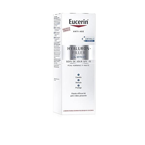 Eucerin hyaluron-filler +3x effect soin de jour spf15 50ml Crème Jour et Nuit
