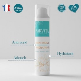 Soin Visage Anti-imperfections 50 ml Nirvita - Anti Acné - Anti Rougeurs, Hydratant pour le Visage, Testé Dermatologiquement 