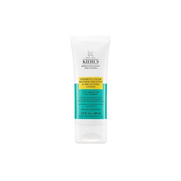 Kiehls, Dermatologist Solutions, Soin Quotidien Anti-Imperfections Expertly Clear Lotion, avec 1,2% dAcide Salicylique & 2%