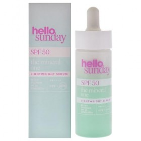 The Mineral One Lightweight Serum SPF 50 Pa Plus by Hello Sunday for Women - 1.01 oz Serum Crème Jour et Nuit