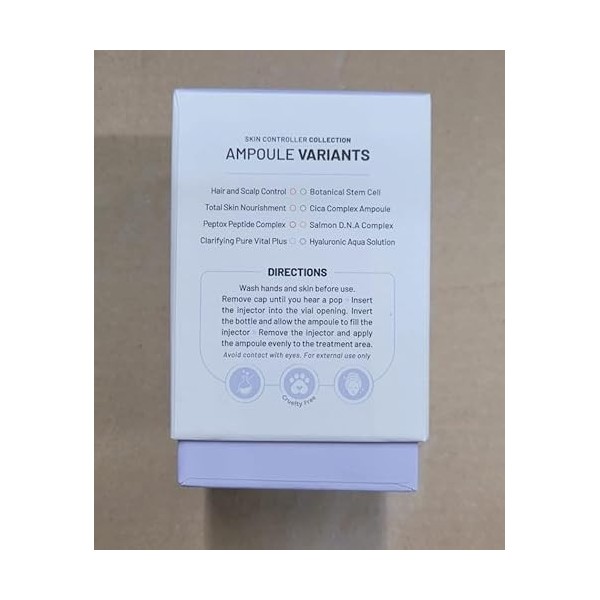 BRÜNN HS - Ampoule Sérum Booster Coréen pour Pousse des Cheveux Usage Sans Derma Pen Soin de la Peau 1,18 fl.oz