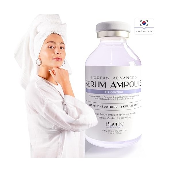 BRÜUN AC - Control Clear and Pure Vita Plus Ampoule - Micro Needling Korean Booster for Face and Body to Use with and without