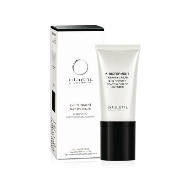 Atashi K-Bioferment | Therapy Cream Skin Booster | Soin activateur de jeunesse | Revitalisant anti-âge multi-correcteur | Crè