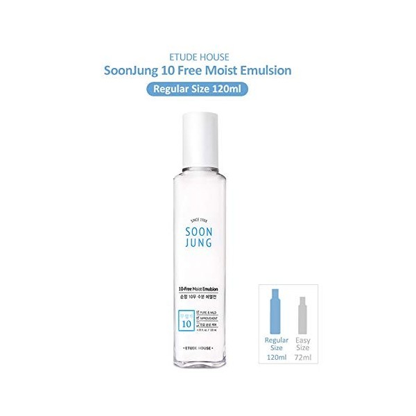 Etude House, Soon Jung, 10-Free Moist Emulsion, 4.05 fl oz 120 ml 