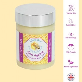 Baume visage anti-âge 100% naturel au miel, patchouli, graine de carotte et j... Crème Jour et Nuit