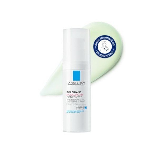 La Roche-Posay - Toleriane Rosaliac AR Concentré - Crème Hydratante Visage Correctrice - Crème Anti Rougeur Visage - Sphingob