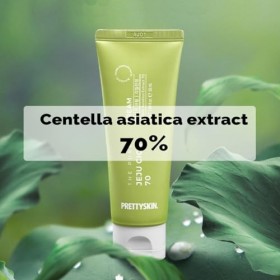 PRETTYSKIN -PS Cica 70 Cica 70 Crème visage à lextrait de centella asiatique 50 ml hypoallergénique avec extrait de ginseng 