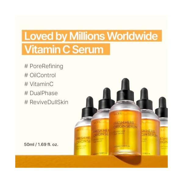 Nacific, Fresh Herb Origin Serum, 1.69 fl oz 50 ml 
