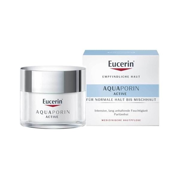 Eucerin AQUAporin ACTIVE normale Haut bis Mischhaut Creme, 50 ml Crème