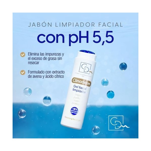 CDM Clinoderm Gel Hidratante Facial - 200ml Crème Jour et Nuit