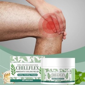 Crème Rafraîchissante CHILLFLEX, Crème Apaisante Au Menthol CHILLFLEX, Gel Apaisant Au Menthol Aux Herbes, Gel Rafraîchissant