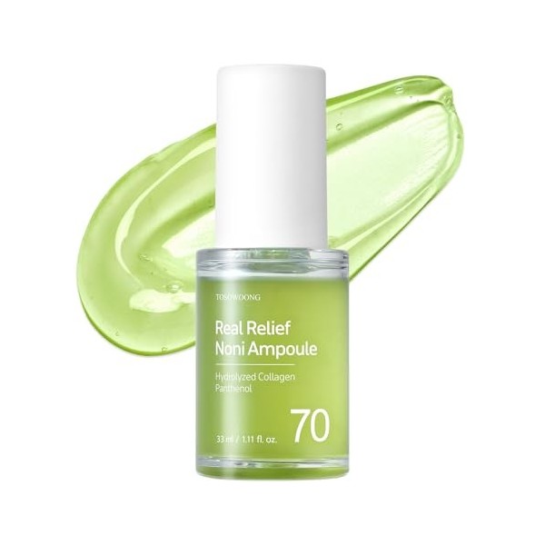 TOSOWOONG Ampoule au noni véritable, 701 518 ppm de jus de feuilles de Noni, Sérum hydratant et nourrissant pour la peau, Hyd