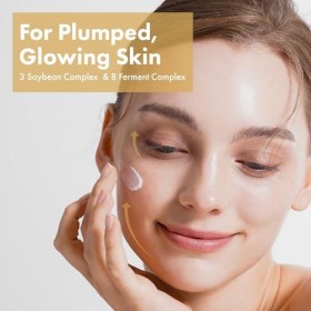 TOSOWOONG Crème Glow Bean pour le visage, 63 844 ppm d’extrait de soja fermenté, crème hydratante à la texture confortable, s