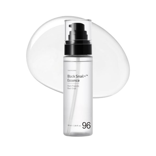 TOSOWOONG Essence descargot noir Plus avec 960,890ppm de filtrat descargot noir, Sérum hydratant, Peau terne et sensible, S