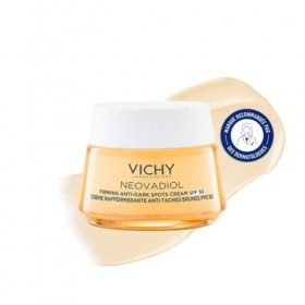 Vichy, Neovadiol, Crème Jour Raffermissante Anti-Taches Brunes SPF50, Nourrit & Décongestionne, Enrichie en Proxylane, Cassia