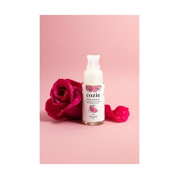 Sérum repulpant à leau florale de rose et à la protéine davocat Cozie 30ml