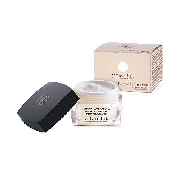 Atashi Firmness & Brightness - Thérapie Protectrice Illuminatrice Anti-Fatigue | Hydrate et Réduit les Imperfections | Avec L