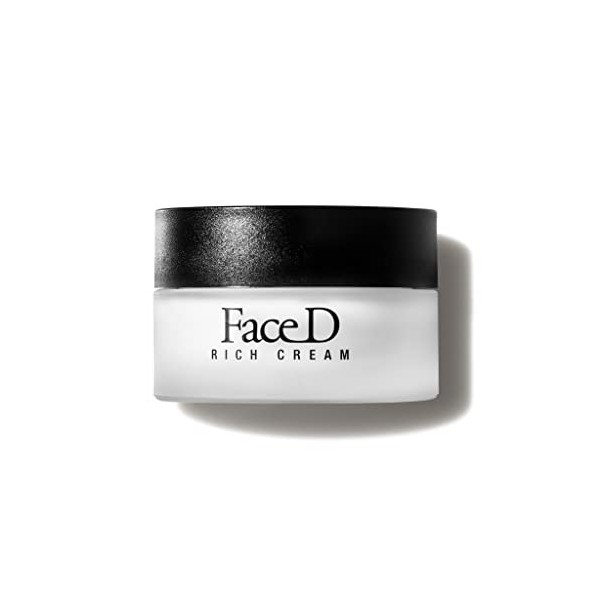 Face D | Instant Rich, Crème Anti-âge pour le Visage et Cou avec Acide Hyaluronique et Vitamine E, 50 ml