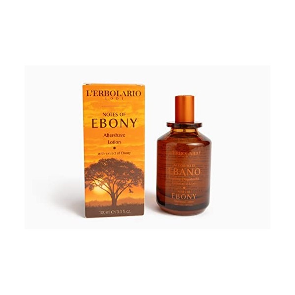 Lerbolario Lotion Après-Rasage Accord dÉbène 100ml Citrusy Caldo Legnoso Hydratant