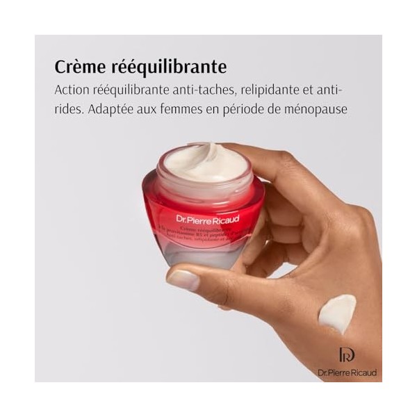 Dr Pierre Ricaud Crème Anti-Taches, Nourrissante, Anti-Rides pour Femme - Creme pour le Visage à la Provitamine B5 et aux Pep