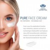 Pure Face Cream, soin naturel à lacide hyaluronique et à la vitamine E pour les peaux sensibles du visage 100 % sans parfum,