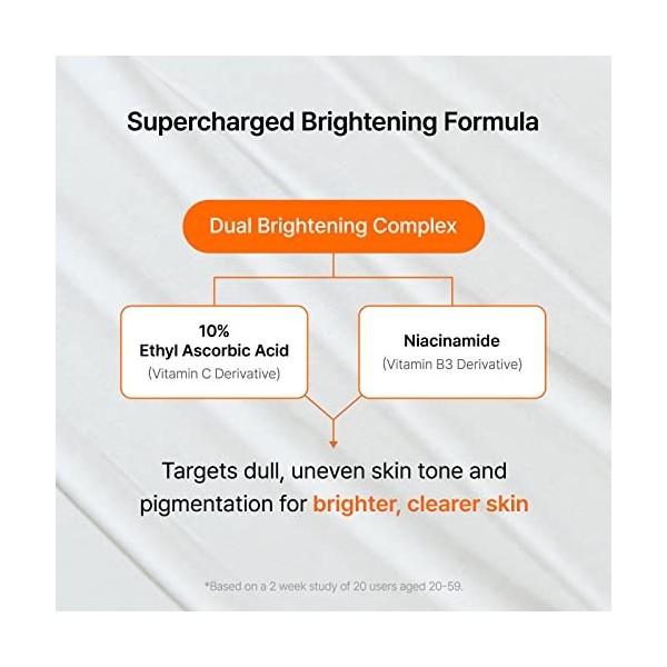 DearKlairs Sérum vitaminé fraîchement pressé, soin coréen, acide 3-O-éthyl ascorbique 10%, niacinamide, texture non grasse po